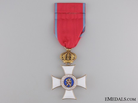 Order of Philip the Magnanimous, Type II, I Class Knight's Cross (with crown, in gold) Reverse