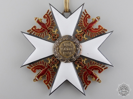 Order of the Red Eagle, Type V, Military Division, Grand Cross (in gold) Reverse