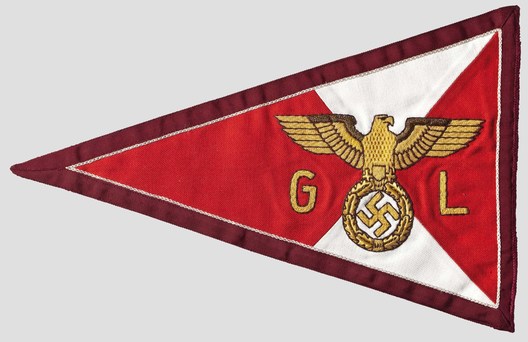 NSDAP Gau Level Flag (1939-1945 version; Pennant) Reverse