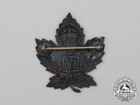 131st Infantry Battalion Other Ranks Cap Badge Reverse