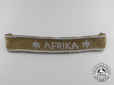 German Army Afrika Cuff Title (2nd version) Obverse