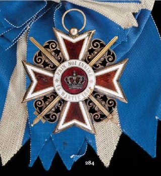 Order of the Romanian Crown, Type I, Military Division, Grand Cross