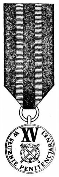 Ii class medal for 15 years of service 1985 19861