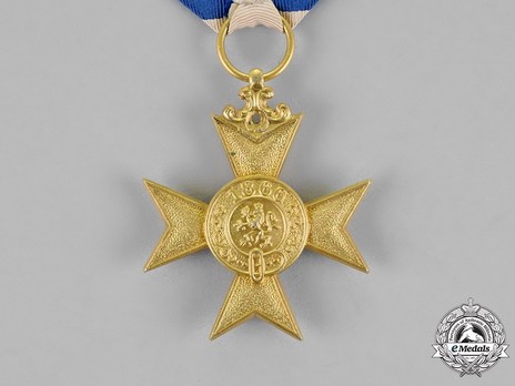 Order of Military Merit, Civil Division, I Class Military Merit Cross (without crown) Reverse
