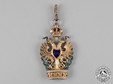 Order of the Iron Crown, Type III, Civil Division, I Class (with War Decoration, in Bronze gilt) Reverse