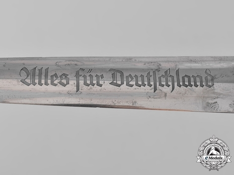 SA Röhm Honour Dagger (with partial dedication) (by E. Pack) Obverse Inscription