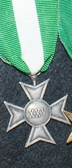Silver Cross (for 25 years) Reverse