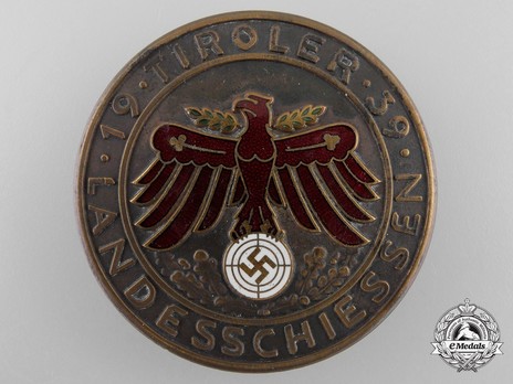 Tyrolean Marksmanship Gau Achievement Badge, Type II, in Bronze Obverse