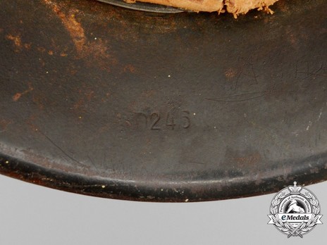 German Army Steel Helmet M42 (Single Decal version) Stamp Detail