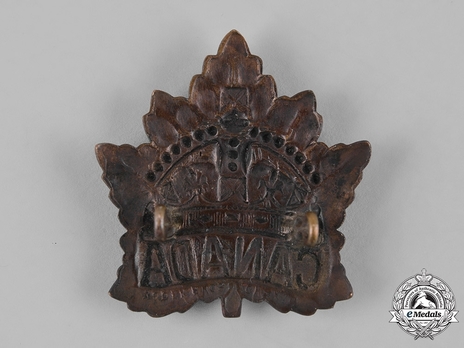 9th Infantry Battalion Other Ranks Cap Badge (Field Made) Reverse