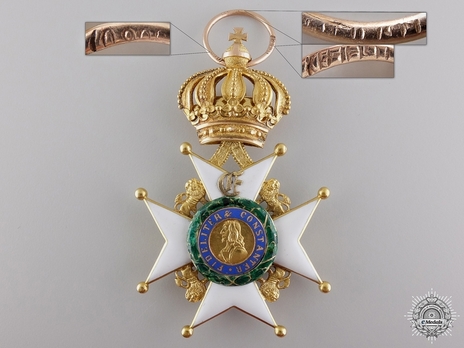 House Order of Saxe-Ernestine, Type I, Civil Division, Knight Cross (Coburg-Gotha version, for citizens) Obverse