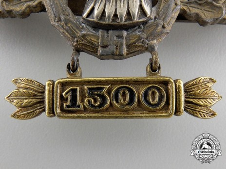 Reconnaissance Clasp, in Gold (with "1500" pendant) Detail