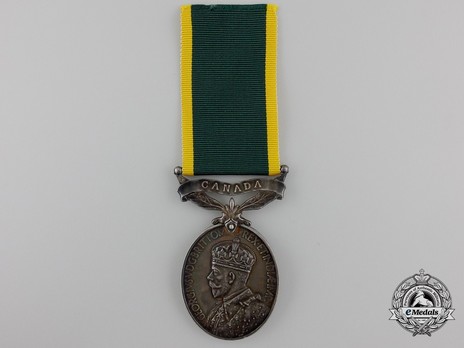 Efficiency Medal to the Royal Canadian Army Medical Corps Obverse