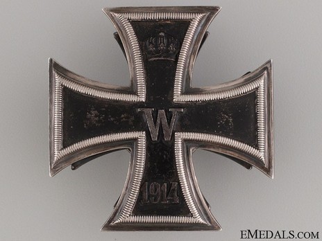 Iron Cross 1914, I Class Cross, by M. Hansen (screwback version) Obverse