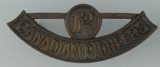 1st Pioneer Battalion Other Ranks Shoulder Title  Obverse