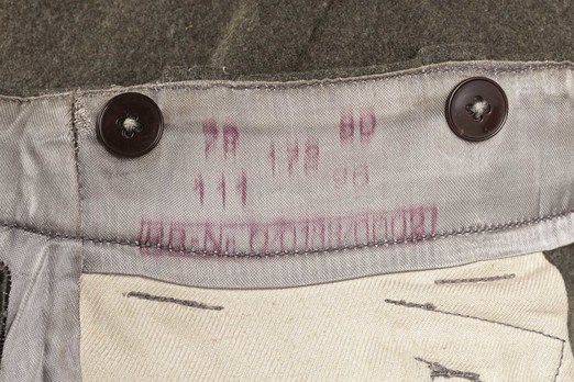 Luftwaffe Early Pattern Paratrooper Trousers Detail Stamp