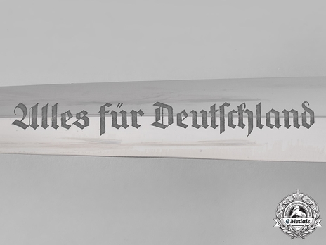 SA Röhm Honour Dagger (with dedication) (by Eickhorn) Obverse Inscription