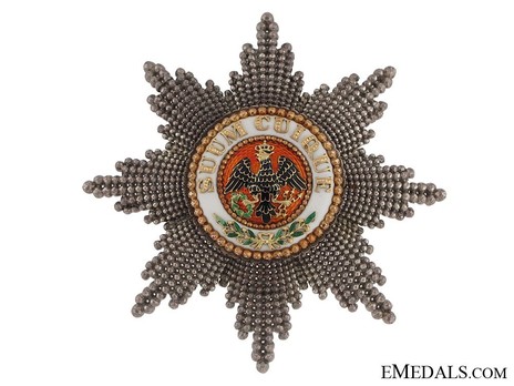 High Order of the Black Eagle, Breast Star (with pebbled rays, variant 2) Obverse