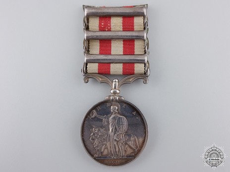 Silver Medal (with 3 clasps) Reverse