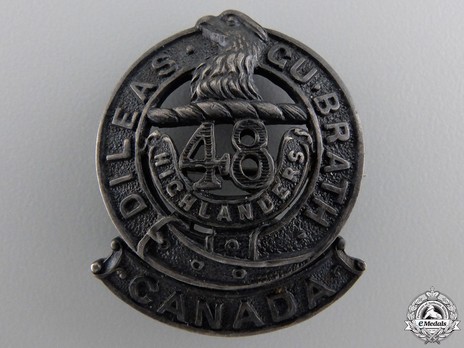 48th Infantry Battalion Officers Cap Badge Obverse