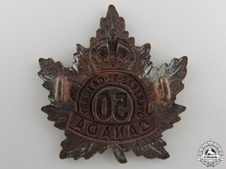 50th Infantry Battalion Other Ranks Cap Badge Reverse