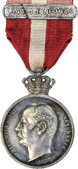 King Frederik VIII's Centenary Medal Silver Medal (with crown) Obverse