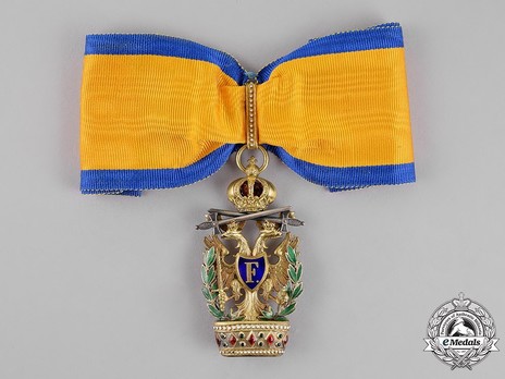 Order of the Iron Crown, Type III, Military Division, II Class  (with silver swords) Obverse