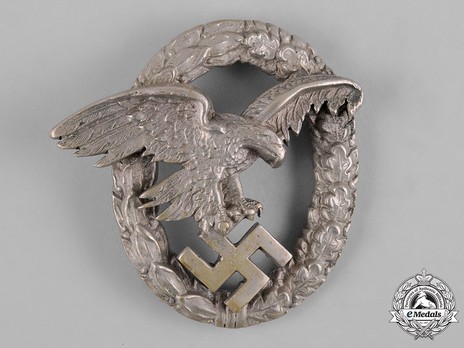 Observer Badge, by C. E. Juncker (in nickel silver) Obverse