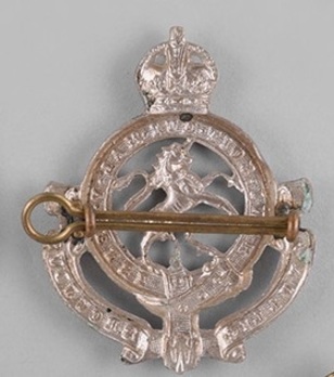 Governors General's Horse Guards Other Ranks Cap Badge Reverse