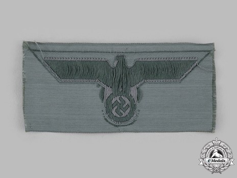 German Army NCO/EM's Breast Eagle (Rectangular Backing) Reverse