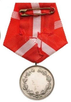 Silver Medal (without crown stamped "LINDAHL") Reverse