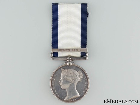 Silver Medal (with "NAVARINO" clasp) Obverse