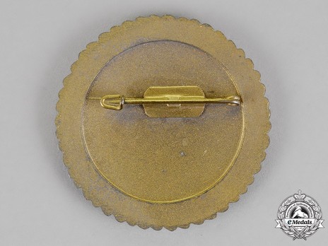 Tyrolean Marksmanship Gau Achievement, Type VII, Champion Badge (for rifle) Reverse