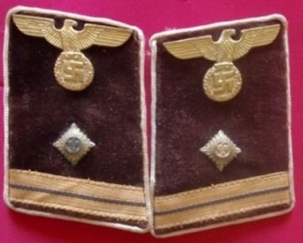 NSDAP Haupt-Arbeitsleiter Type IV Kreis Level Collar Tabs Obverse