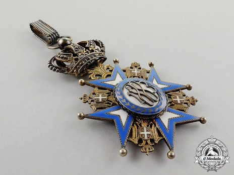 Order of Saint Sava, Type II, III Class Reverse