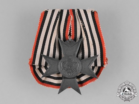 War Aid Merit Cross, 1916 (in blackened war material) Obverse
