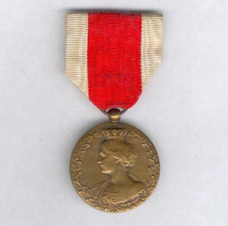 Bronze gilt medal o