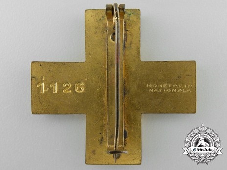 Decoration of the Romanian Red Cross (1941) Reverse