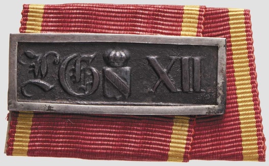 Military Long Service Bar, III Class (1831-1868, for 12 years) Obverse