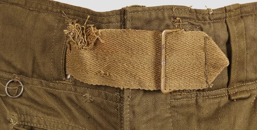 German Army Tropical Field Service Trousers (Officer version) Belt Detail