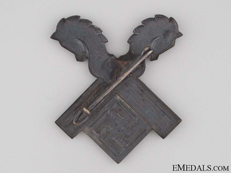 RAD Arbeitsgau XVIII Niedersachsen-Ost Tradition Cap Badge Reverse