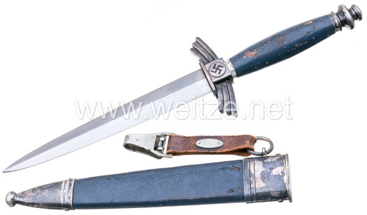 DLV Flyer's Knife by Gebr. Heller Reverse with Scabbard
