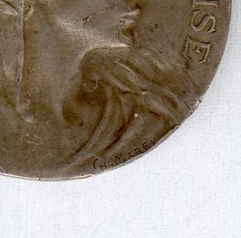 Silver Medal (stamped "CH MAREY," 1902-1925) (Silver) Obverse Detail
