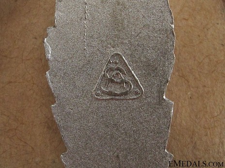 Minesweeper War Badge, by Unknown Maker: AS in Triangle Detail