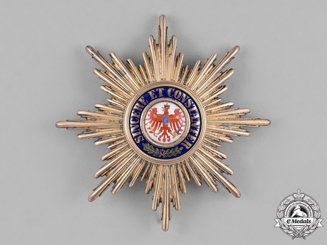 Order of the Red Eagle, Type V, Civil Division, Grand Cross Breast Star (in silver gilt) Obverse