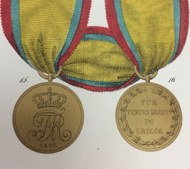 Commemorative Campaign Medal, 1808-1815, in Bronze Obverse & Reverse