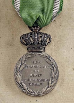 Medal for Art and Science, Type III, in Silver with Crown Reverse