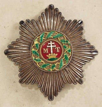 Order of St. Stephen, Type I, Grand Cross Breast Star (with smooth rays)