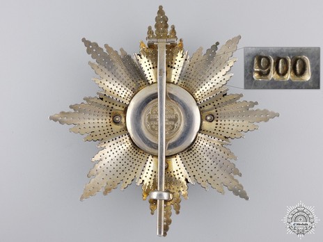 Order of St. Hubert, Grand Cross Breast Star (by Gebrüder Hemmerle) Reverse