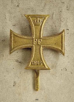 Military Merit Cross, Type I, I Class (pinback, 1849) Obverse